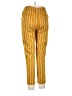 Forever 21 Stripes Yellow Casual Pants Size L - photo 2