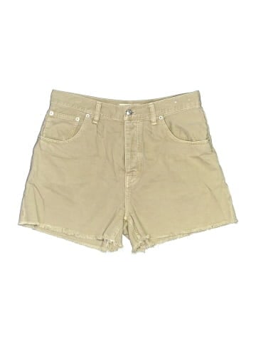 Madewell Pleated Low-Slung Denim Shorts in Garment Dye: Airy Denim Edition (view 1)