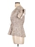 Monteau Ivory Short Sleeve Blouse Size L - photo 5