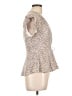 Monteau Ivory Short Sleeve Blouse Size L - photo 4