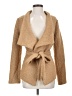 Lush Solid Marled Tan Coat Size S - photo 1