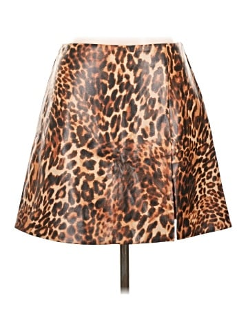 Maeve Faux Leather Skirt (view 1)
