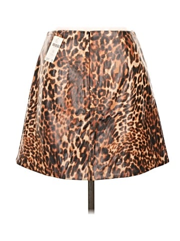 Maeve Faux Leather Skirt (view 2)