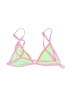 One One Color Block Green Swimsuit Top Size XXS - photo 2