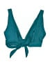 Hoaka Solid Teal Swimsuit Top Size S - photo 2