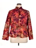 Coldwater Creek 100% Cotton Print Red Jacket Size XL - photo 1