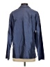 August Max Woman Blue Long Sleeve Blouse Size 2 - photo 2