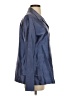 August Max Woman Blue Long Sleeve Blouse Size 2 - photo 4