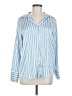 Maison d' Amelie Stripes Blue Long Sleeve Blouse Size M - photo 1