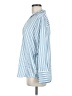 Maison d' Amelie Stripes Blue Long Sleeve Blouse Size M - photo 5