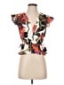 Adelyn Rae 100% Polyester Ivory Short Sleeve Blouse Size XS - photo 1
