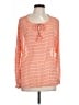 Old Navy 100% Polyester Orange Long Sleeve Blouse Size L - photo 1