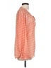 Old Navy 100% Polyester Orange Long Sleeve Blouse Size L - photo 4