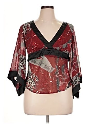 Candie's 3/4 Sleeve Blouse (view 1)