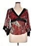 Candie's 100% Polyester Red 3/4 Sleeve Blouse Size XL - photo 1