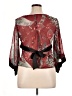Candie's 100% Polyester Red 3/4 Sleeve Blouse Size XL - photo 2