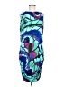 Veronica M. 100% Spandex Graphic Blue Cocktail Dress Size M - photo 1