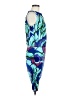Veronica M. 100% Spandex Graphic Blue Cocktail Dress Size M - photo 4