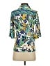 Johnny Was Print Blue 3/4 Sleeve Blouse Size XS - photo 2