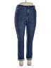 L.L.Bean Solid Blue Jeans Size 14 - photo 1