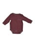 Hb 100% Cotton Burgundy Long Sleeve Onesie Size 3-6 mo - photo 1