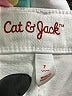 Cat & Jack Solid Ivory Jeans Size 7 - photo 3