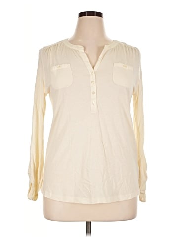 Jones New York Sport Long Sleeve Blouse (view 1)
