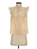 Intermix 100% Cotton Tan Sleeveless Blouse Size S - photo 1