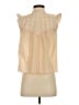 Intermix 100% Cotton Tan Sleeveless Blouse Size S - photo 2