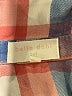 Bella Dahl Plaid Blue Long Sleeve Blouse Size 10 - photo 3