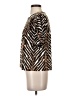 Calvin Klein Animal Print Gold Short Sleeve Blouse Size P (estimated, petite) - photo 5