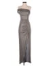 City Triangles Metallic Silver Cocktail Dress Size 3 - photo 1