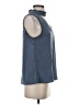 Papaya 100% Polyester Blue Sleeveless Top Size S - photo 4