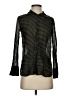 Massimo Dutti Black Long Sleeve Blouse Size 2 - photo 1