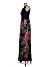 Xscape Floral Blue Black Cocktail Dress Size 4 - photo 5