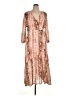 Bar III Paisley Brown Casual Dress Size XL - photo 1