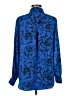 Unbranded 100% Polyester Paisley Blue Long Sleeve Blouse Size M - photo 2