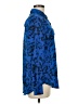 Unbranded 100% Polyester Paisley Blue Long Sleeve Blouse Size M - photo 4