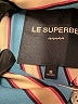 Le Superbe 100% Polyester Stripes Teal Long Sleeve Blouse Size 8 - photo 7