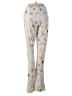 Assorted Brands 100% Cotton Print Ivory Casual Pants Size M - photo 2