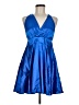 Assorted Brands 100% Polyester Blue Cocktail Dress Size M - photo 1