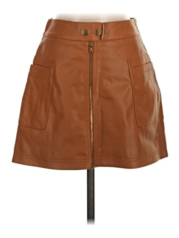 Free People Faux Leather Skirt (view 1)