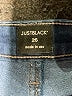 Just Black 100% Polyester Solid Blue Jeans Size 26 waist - photo 7