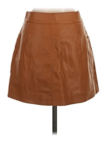 Free People Faux Leather Skirt (view 2)