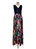 Xscape 100% Polyester Floral Blue Cocktail Dress Size 10 - photo 1