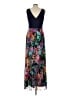 Xscape 100% Polyester Floral Blue Cocktail Dress Size 10 - photo 2