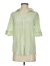 J.Crew 100% Silk Green Short Sleeve Silk Top Size XS (tall) - photo 1