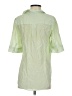 J.Crew 100% Silk Green Short Sleeve Silk Top Size XS (tall) - photo 2