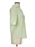 J.Crew 100% Silk Green Short Sleeve Silk Top Size XS (tall) - photo 4