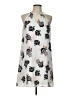 Candie's Print Ivory Cocktail Dress Size L - photo 1